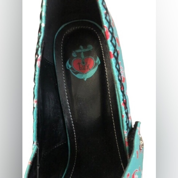 Tuk Anchors Away Rockabilly high heel shoes - Picture 7 of 8